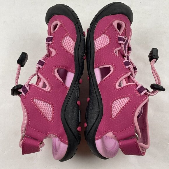 Kamik Oyster 2 Sandals Kids Girls 1 Closed Toe Waterproof Bungee Cord Pink - Picture 4 of 10